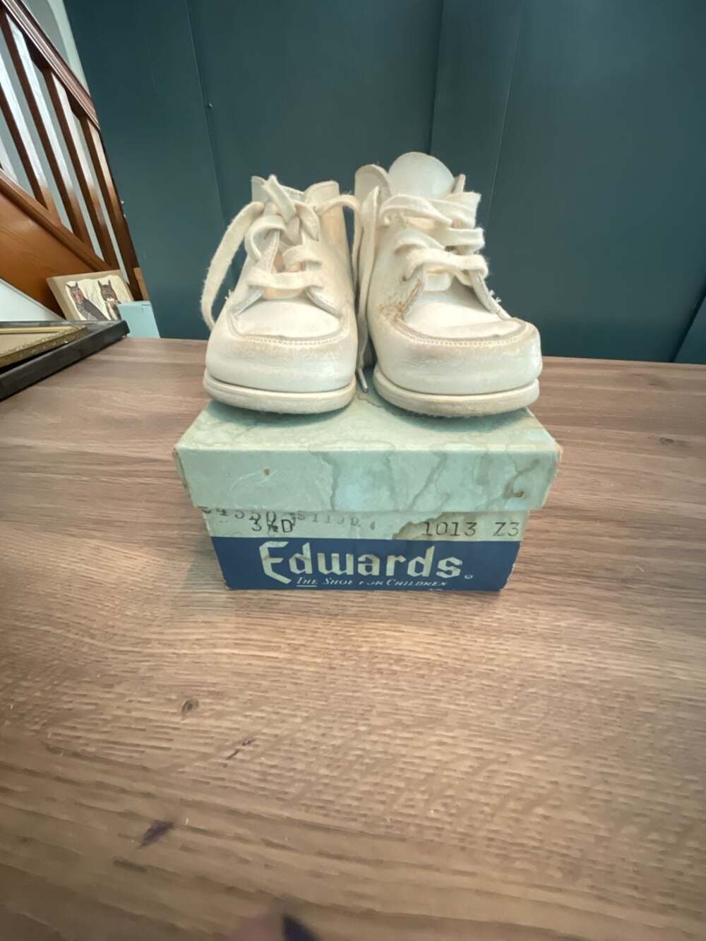 Vintage Edwards The Shoe For Children Leather First Walkers with Original Box